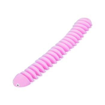 Детская игрушка-антистресс "Гусеница" MS 3657(Pink) 21 см