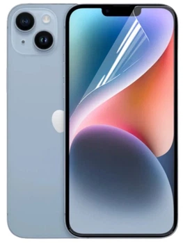 Гидрогелевая пленка для iPhone 14 защитная протиударная Mietubl Super-TPU Clear