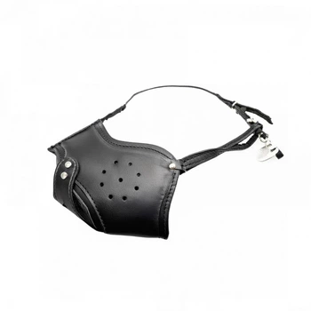 Намордник шкіряний (вівчарка) чорний закритий