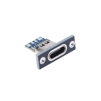 Разъем USB Type-C 3.1 4pin, мама, монтажный, для зарядки и питания
