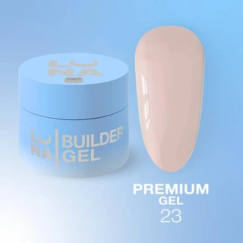 Гель LUNAMoon Premium Gel №23 - на 15 мл для укрепления, выравнивания и наращивания ногтей