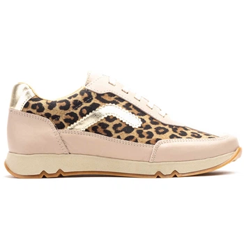 Кроссовки JAM beige leo (4109_37) бежевая кожа с леопардовым принтом