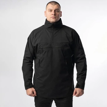 Анорак R-Military STORM зі схованим капюшоном на флісі XL чорний