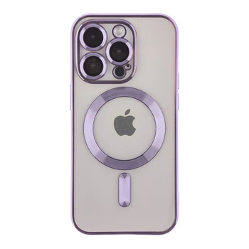 Чохол TPU Metallic Full Camera with Magsafe для iPhone 14 Pro Purple