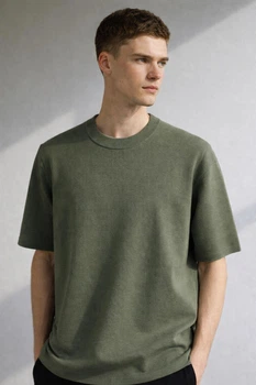Мужская футболка COS knit M зеленый