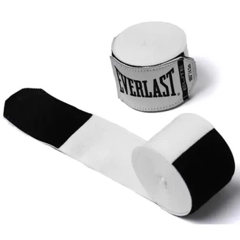 Бинты боксерские Everlast Elite Handwraps 4.5 м Белый (P00003324)