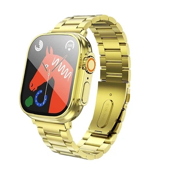 Смарт часы Smart Watch Hoco Y12 Ultra Golden Блютуз v5.0,емкостью 320mAh,IP67,влагостойкие для iOS и Андроид Gold