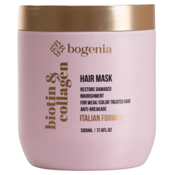 Маска для живлення та відновлення волосся Bogenia Biotin & Collagen Mask 450 мл