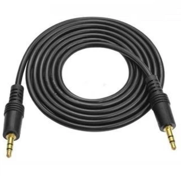Аудио кабель с jack 3.5мм на jack 3.5мм / 1.3 м / Черный