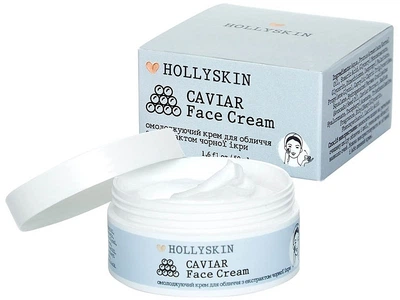 Омолаживающий крем для лица с экстрактом черной икры Hollyskin Caviar Face Cream 50 мл (4823109700604)