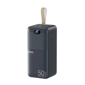 Повербанк Remax RPP-117 50000 mAh 27W/22.5W PD/QC зі швидкою зарядкою та ліхтариком Чорний: УМБ Power Bank