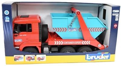 Ciężarówka Bruder Man TGA z kontenerem hakowym 02741 (4001702027414)