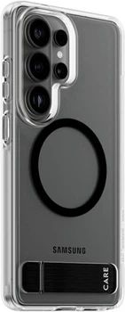 Etui CARE by PanzerGlass Black Kickstand & QI do Samsung Galaxy S26 Transparent (CR24194)