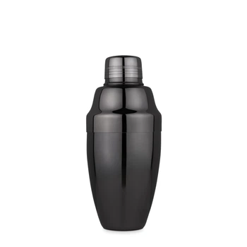 Барний шейкер Total Barware Коблер з нержавіючої сталі 550 мл Чорний (83872-Sh-C-550-b)