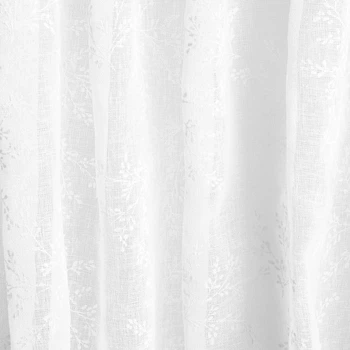 Firanka Homla Paola  z wytłaczanym wzorem biała 140 x 250 cm (5906496745713)