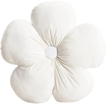Poduszka Homla Loeri w kształcie kwiatka ecru 40 cm (5906496739774)
