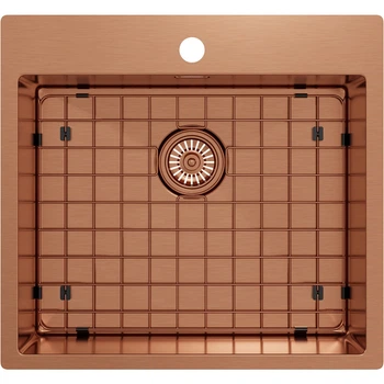 Zlew kuchenny Kernau KSS V 62 1B SS Copper