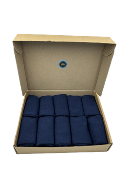 Набір чоловічих бамбукових шкарпеток Cool Socks Bamboo Elite Dark Blue 10 пар темно сині високі розмір 38-42