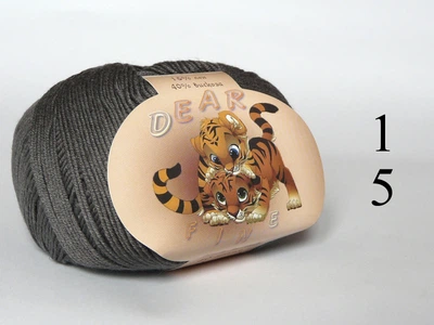 Хлопок Лен Вискоза 50г/210м, 45% хлопок 15% лен 40% вискоза, нитка для красивой кофточки цвет 15