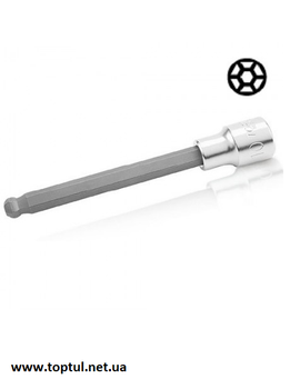 Головка з насадкою HEX 5мм 140мм 1/2" з кулею BCSA1605 TOPTUL