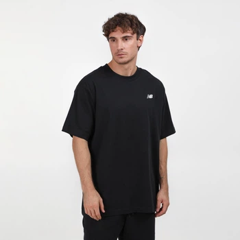 Мужская чёрная футболка New Balance NB Small Logo 46 (S) (MT41509BK)