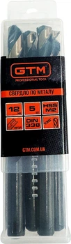 Свердло GTM HSS 12.0 мм 5 шт (EM2-120K)