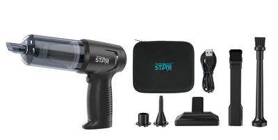 Автомобільний акумуляторний пилосос 3 в 1 WINNINGSTAR ST-5048 11000Pa 2000 mAh Black
