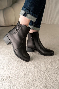 Ботинки демисезонные DJUS SHOES 40 (26,5 см.) 12.04.28 Черные