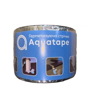 Битумная лента кровельная герметизирующая алюминиевая AquaTape 75мм / 3м