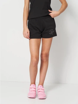 Дитячі шорти на резинці для дівчинки Puma Essentials Graphics 68586901 134-140 см Black (4067983504556)