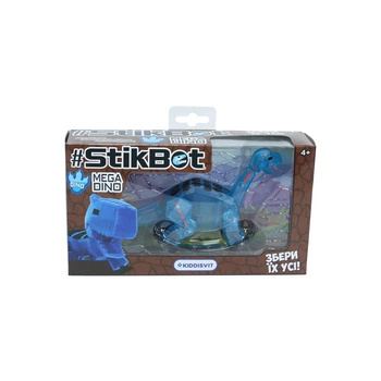 Фигурка для анимации Stikbot Mega Dino Бронтозавр с присосками