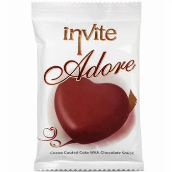 Тістечко Ulker з шоколадною глазур'ю, INVITE ADORE (6*24шт.) - 40 g