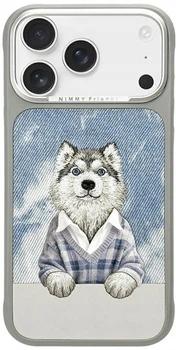 Etui Nimmy Gentle Pets Series Dog MagSafe do iPhone 17 Pro Grey (6971080316654)