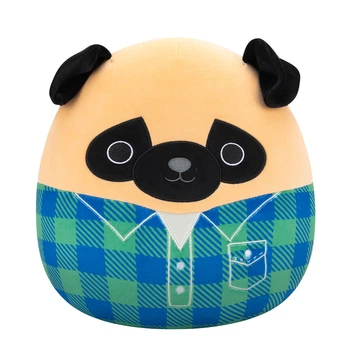 М'яка іграшка Squishmallows – Мопс Принц (30 см) (6900007501552)