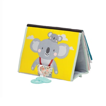 Развивающая книжка Taf Toys Мечтательные коалы двусторонняя мягкая с зеркальцем и прорезывателем для развития мелкой моторики малышей от 0 месяцев