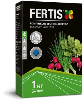 Весняне добриво Fertis без хлору та нітратів 1 кг (10506914) 4770767316138/4779039690167
