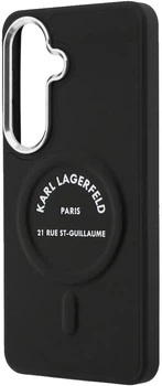 Etui plecki Karl Lagerfeld Embossed Ring RSG Logo MagSafe do Samsung Galaxy S26 Czarne (3666339612252)