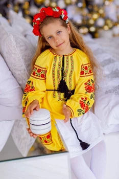 Вишиванка для дівчинки Trend Сонячна 98 Жовтий (SOLD2219)