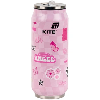 Термокружка з трубочкою Kite Angel K25-1264-2, 500мл