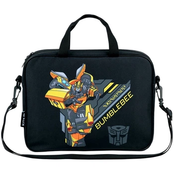 Шкільна текстильна сумка Kite Transformers 27х34х7 см 6.5 л чорна (TF26-589)