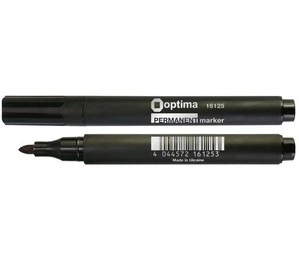 Маркер перманентний OPTIMA 2-3 мм, 10 шт, чорний