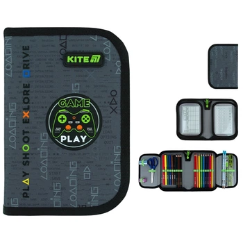 Пенал Kite 1 від., 2 відв., з наповненням 622H Good Game