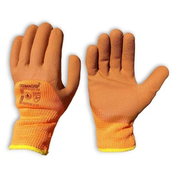 Перчатки защитные тёплые коричневые с пенным покрытием для работы в холодных условиях