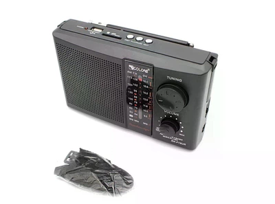 Радіоприймач портативний GOLON RX-F18UR FM/AM/SW з USB, SD та MP3, акумуляторний