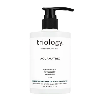 Увлажняющий шампунь для всех типов волос Aquamatrix Triology. 500мл
