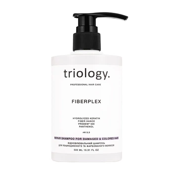 Восстановительный шампунь для поврежденных и крашеных волос Fiberplex Triology. 500мл