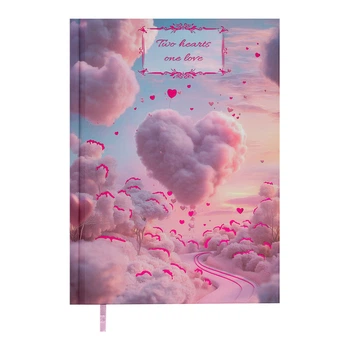 Ежедневник недатированный Buromax Romantic А5 336 страниц голубой (BM.20400-14)