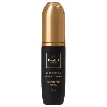 Крем для лица Famirel Black Caviar Exfoliating Cream С экстрактом черной икры Обновление кожи 40 мл (7290114086561)