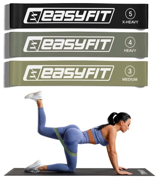 Резинки для фітнесу EasyFit MonoBand набір 3 шт (EFIT_EF-1812-GY)