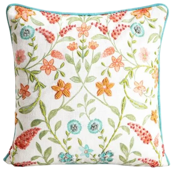 Наволочка Homla Mada прикрашена вишивкою 45x45 см (5906496770357)
